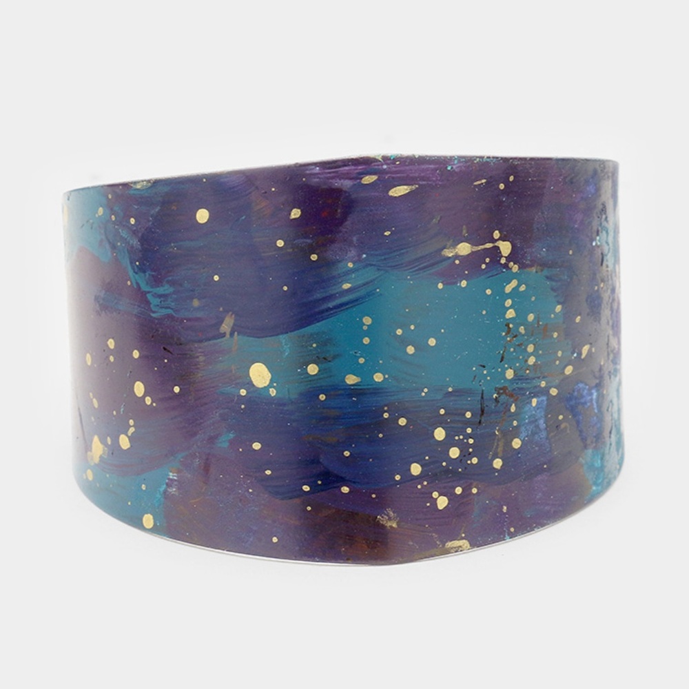 Painted Metal Cuff Bracelet